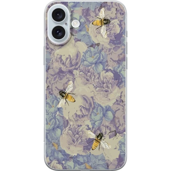 Apple iPhone 16 Plus Gennemsigtig cover Blomster