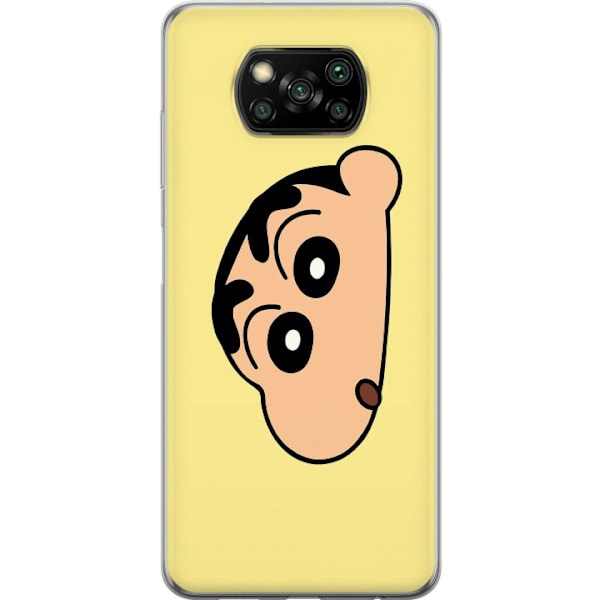 Xiaomi Poco X3 NFC Läpinäkyvä kuori Peeking Shinchan