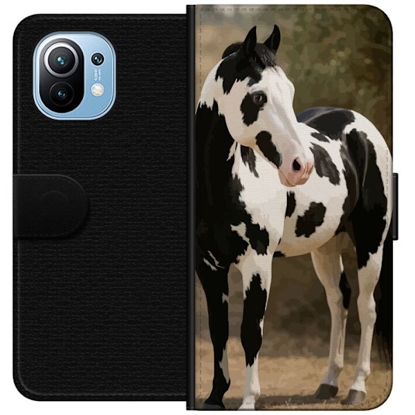 Xiaomi Mi 11 Lompakkokotelo Kaunis Hevonen - elegantti hevonen kuva-aihe