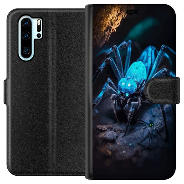Kompatibelt Lommeboketui til Huawei P30 Pro Edderkopp Skummelt
