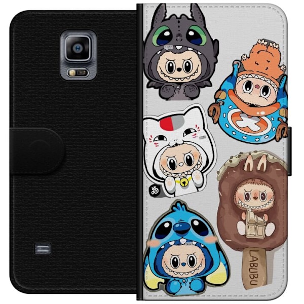 Samsung Galaxy Note 4 Lommeboketui Labubu figure samling - Pop Mart Labubu The Monsters i fargerik design