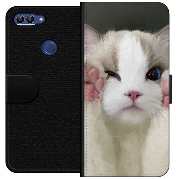 Huawei P smart Plånboksfodral Katt Hej