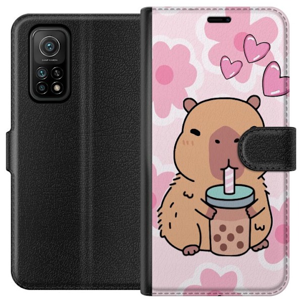 Xiaomi Mi 10T Pro 5G Lommeboketui Kawaii Capybara Hjerteanime