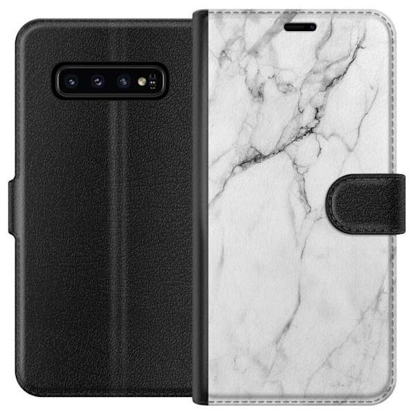 Samsung Galaxy S10 Tegnebogsetui Marmor