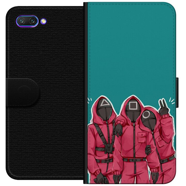 Honor 10 Lompakkokotelo Squid Game Hahmot Graafinen Suunnittelu Sarjakuvasarjan Hahmot Suosittu TV-Teema Aasialainen Tyyli Jännittävä Trendi
