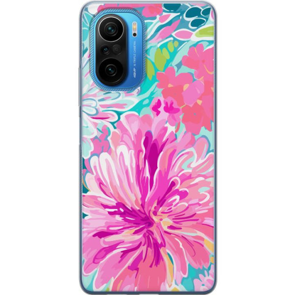 Xiaomi Poco F3 Gennemsigtig cover Blomsterrebs