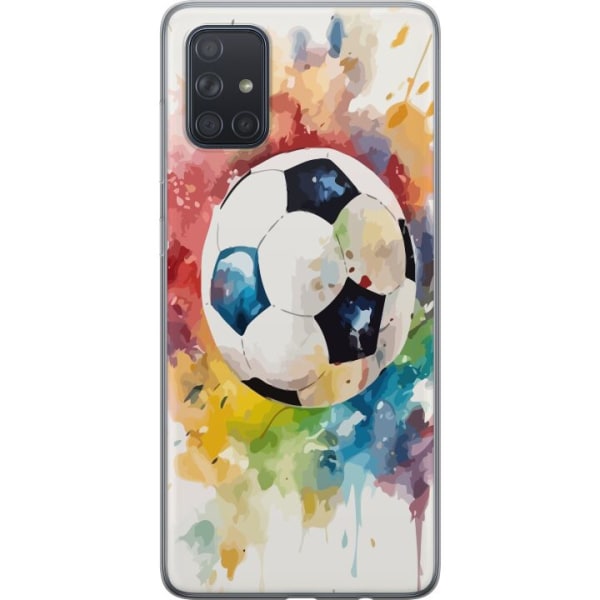Samsung Galaxy A71 Gennemsigtig cover Fodbold