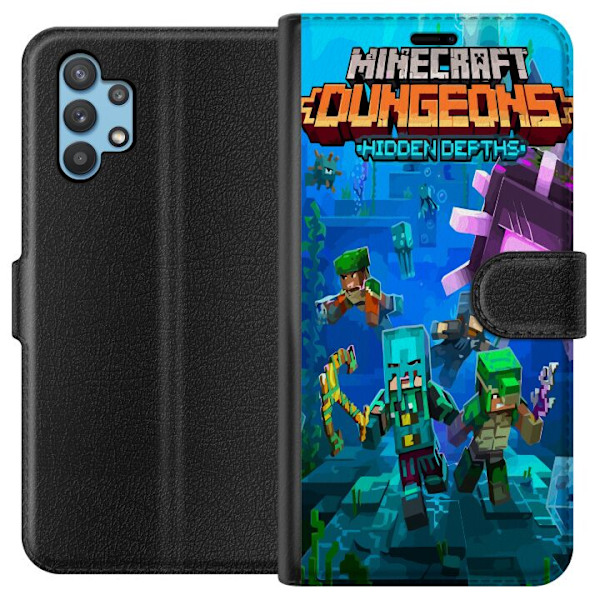 Samsung Galaxy A32 5G Tegnebogsetui Minecraft