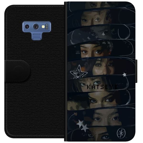 Yhteensopiva Lompakkokotelo Samsung Galaxy Note9 KATSEYE musta