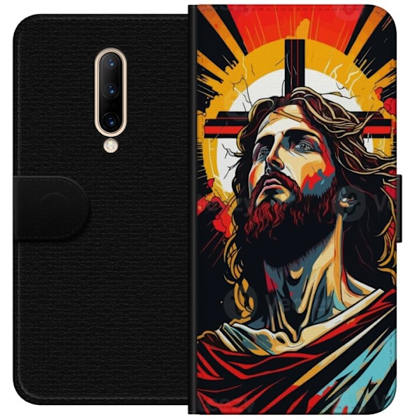 OnePlus 7 Pro Lompakkokotelo Jeesus ja Kortti - uskonnollinen