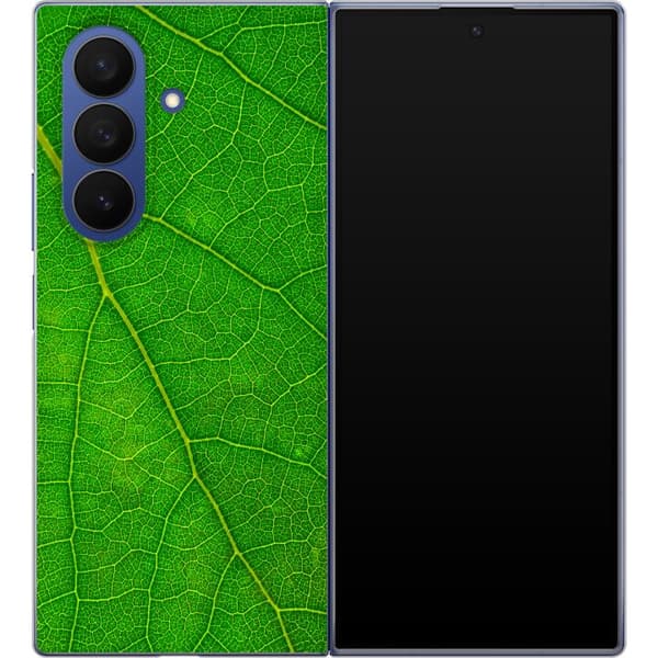 Kompatibelt Mobildeksel til Samsung Galaxy Z Fold7 Grønne bladnerver grønn
