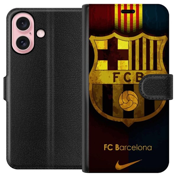 Apple iPhone 16 Lommeboketui FC Barcelona