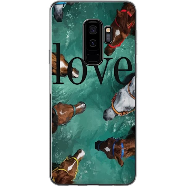 Samsung Galaxy S9+ Gennemsigtig cover Heste Elsker