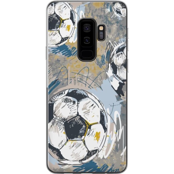 Samsung Galaxy S9+ Läpinäkyvä kuori Jalkapallo