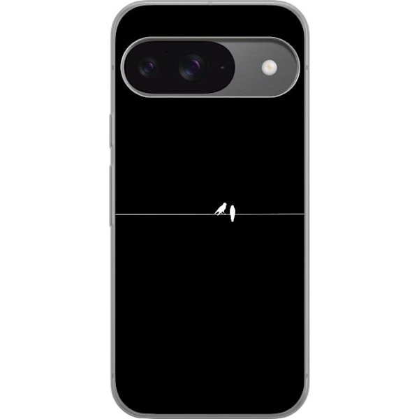 Google Pixel 9 Pro Gjennomsiktig deksel Minimalistiske fugler