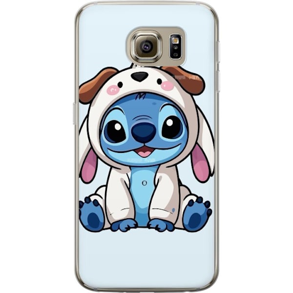 Samsung Galaxy S6 Läpinäkyvä kuori Stitch Koirapuku Lilo & Stitch Disney Hauska Design Sininen Avaruusolento Sarjakuva Hahmo Suosittu Lapsille Suos