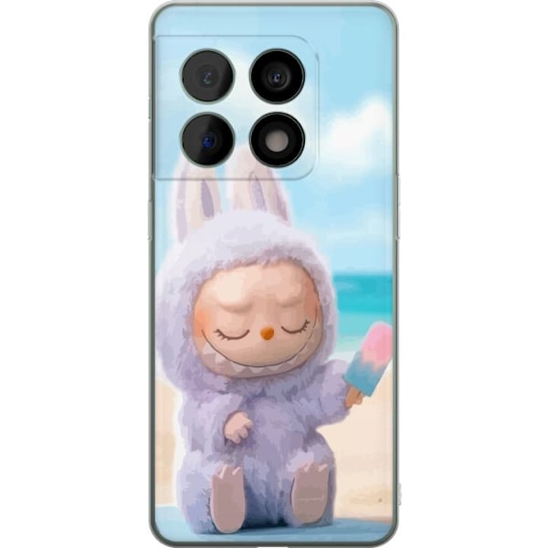 OnePlus 10 Pro Läpinäkyvä kuori Labubu Vaaleanpunainen Tunn