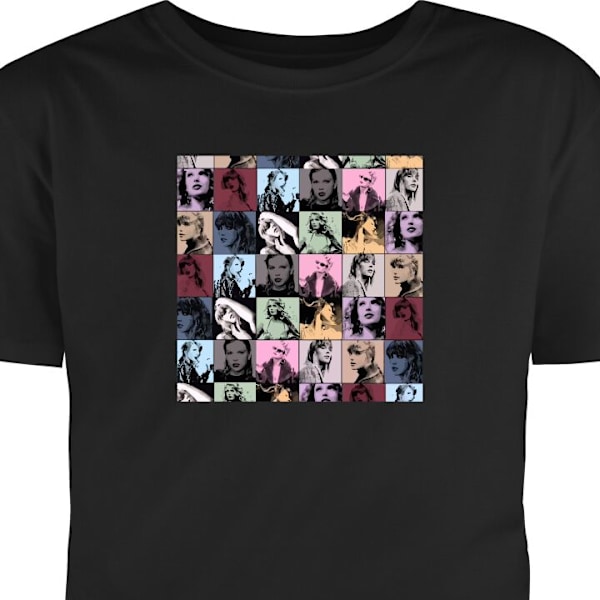 Børne T-shirt | Behagelig T-shirt til Børn Taylor Swift sort 9-11 År