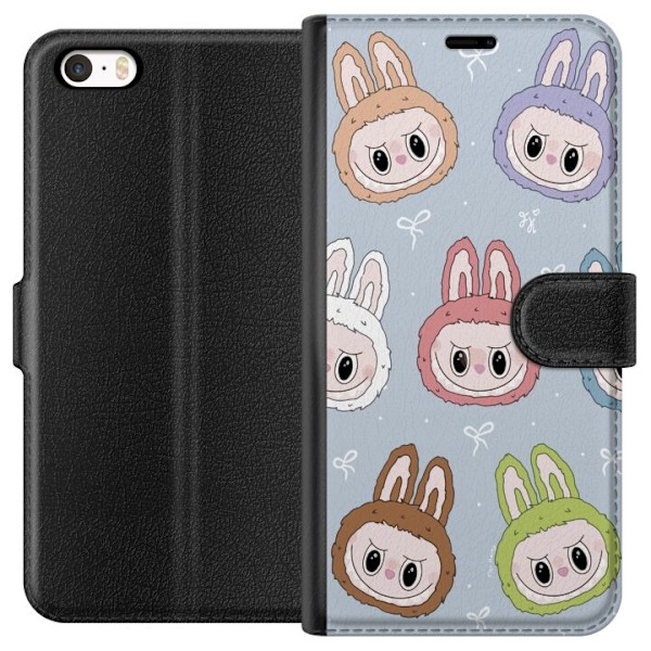 Apple iPhone 5 Tegnebogsetui Pastel Labubu
