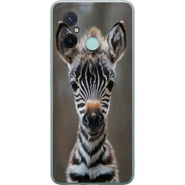 Xiaomi Redmi 12C Gennemsigtig cover Giraf Dyretema Afrika Natur Grafisk Motiv Savanne Vilde Dyr Populær Vægkunst Eksotisk Tema