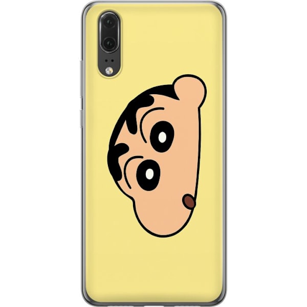 Huawei P20 Läpinäkyvä kuori Peeking Shinchan