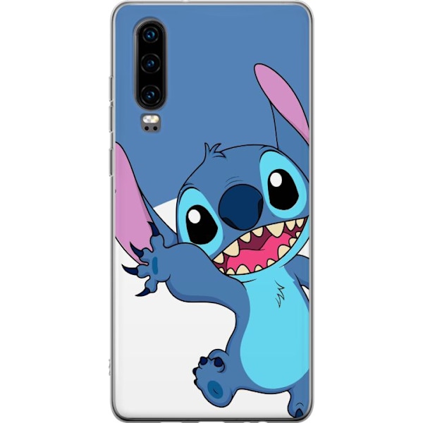 Huawei P30 Genomskinligt Skal Stitch