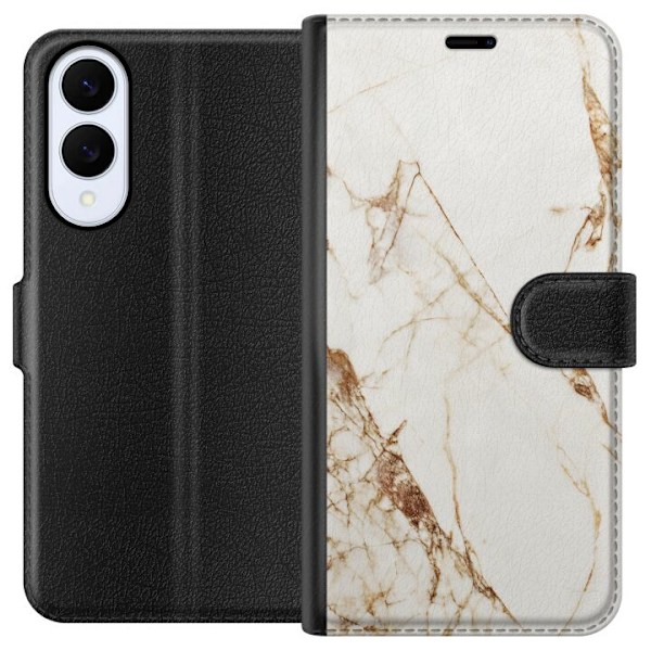 Samsung Galaxy S25 Edge Plånboksfodral Vit marmor