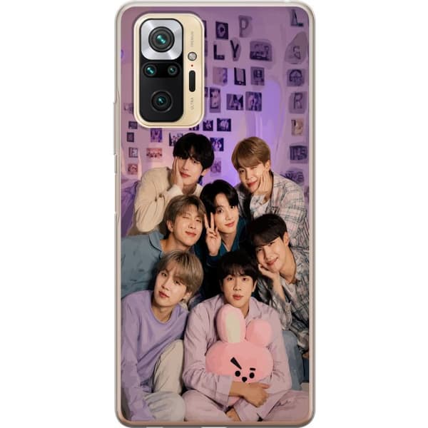 Kompatibelt Mobildeksel til Xiaomi Redmi Note 10 Pro BTS lila