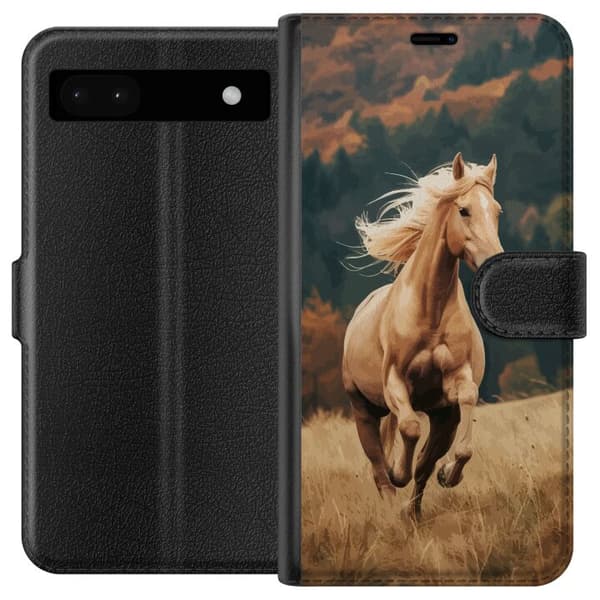 Kompatibel Tegnebogsetui til Google Pixel 6a Løbende Hest