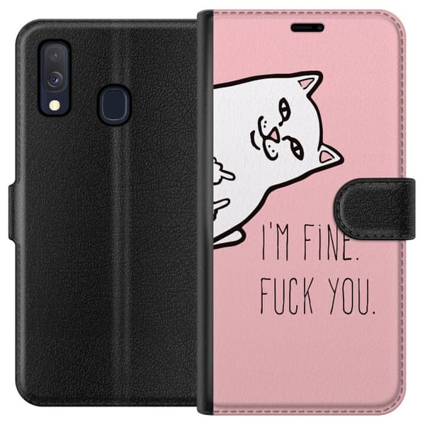 Kompatibel Tegnebogsetui til Samsung Galaxy A40 Fin