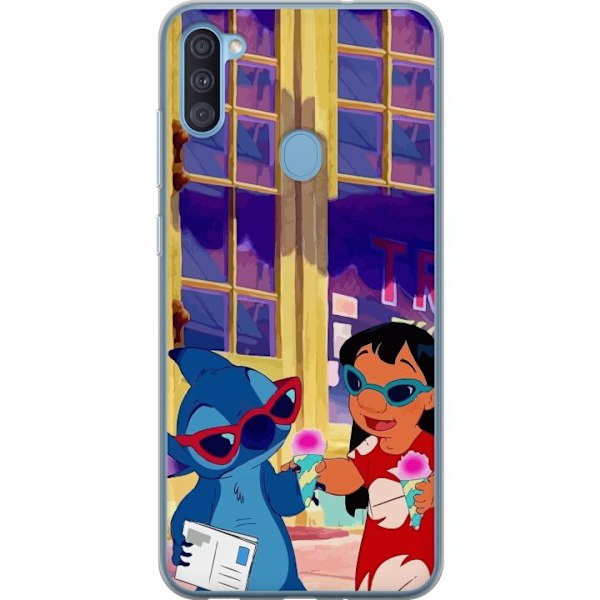 Samsung Galaxy A11 Genomskinligt Skal lilo and stitch 2025