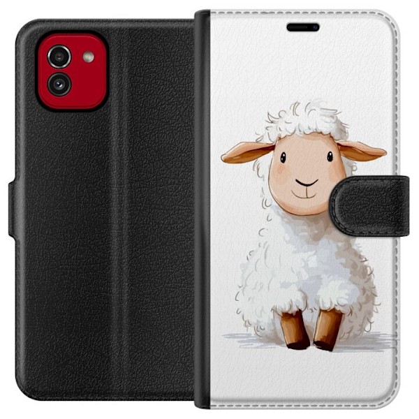 Samsung Galaxy A03 Lompakkokotelo Suloinen Lammas - lasten ja