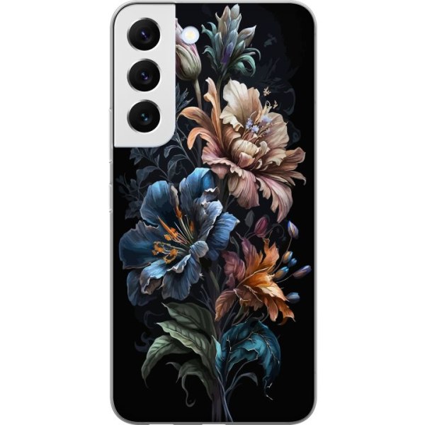 Samsung Galaxy S22 5G Genomskinligt Skal Blommor