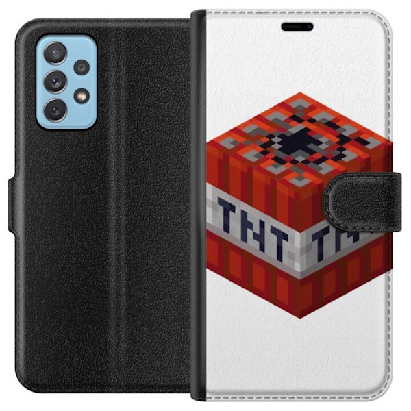 Samsung Galaxy A72 5G Tegnebogsetui Minecraft TNT