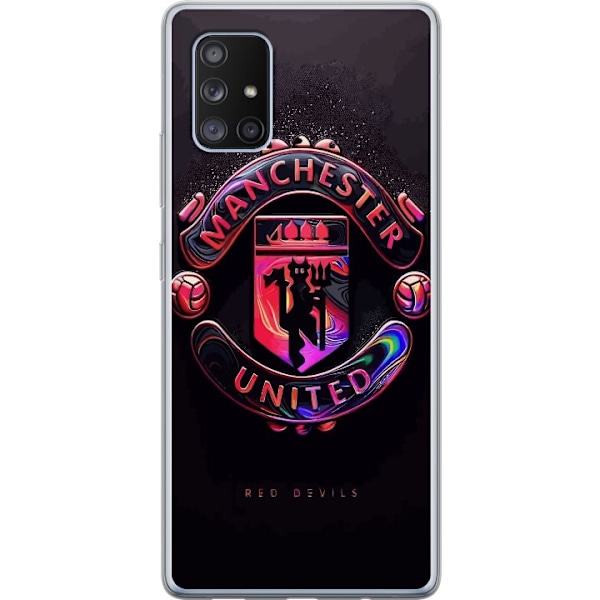 Samsung Galaxy A71 5G Genomskinligt Skal Manchester United