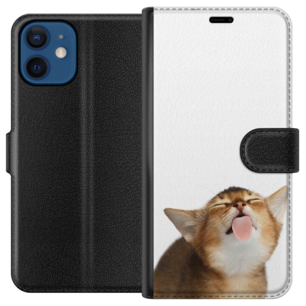 Apple iPhone 12 mini Lommeboketui Katten holder deg ren