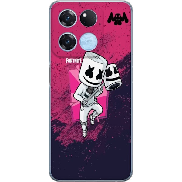 OnePlus Ace Racing Gjennomsiktig deksel Marshmello Fortnite Sk