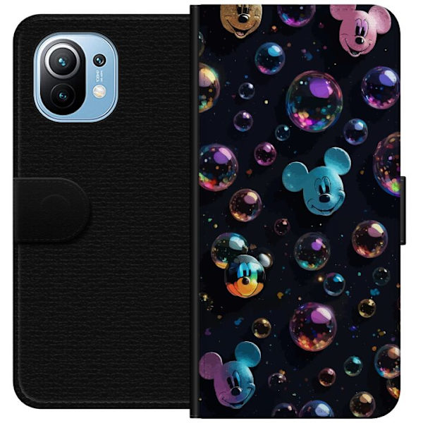 Xiaomi Mi 11 Lompakkokotelo  Mikki Hiiri Disney Kuplat Suunnittelu Hauska Motiivi Suosittu Disney-hahmo Piirrossarja Lasten Klassikko