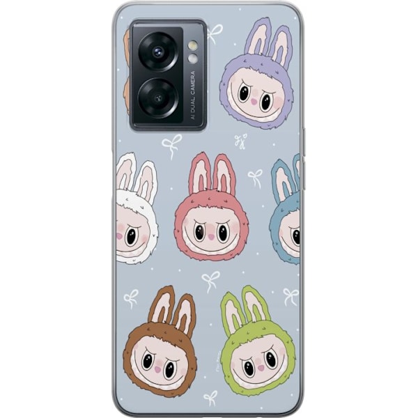 OnePlus Nord N300 Genomskinligt Skal Labubu Star Pattern – S