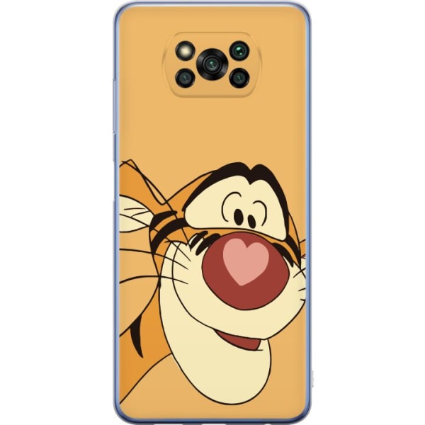 Xiaomi Poco X3 Pro Gennemsigtig cover Tiger