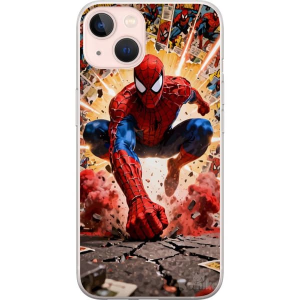 Kompatibelt Mobildeksel til Apple iPhone 13 Spider Man action