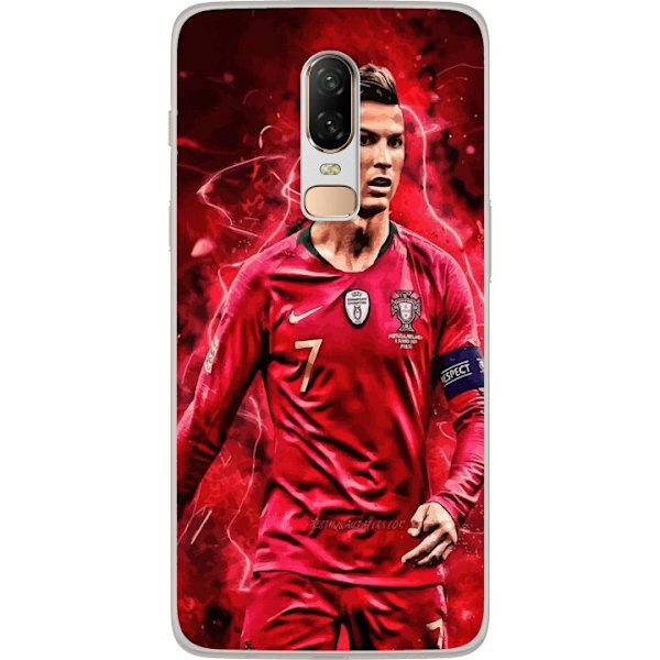 OnePlus 6 Genomskinligt Skal Ronaldo Skills – CR7 Design för Äkta Supporters