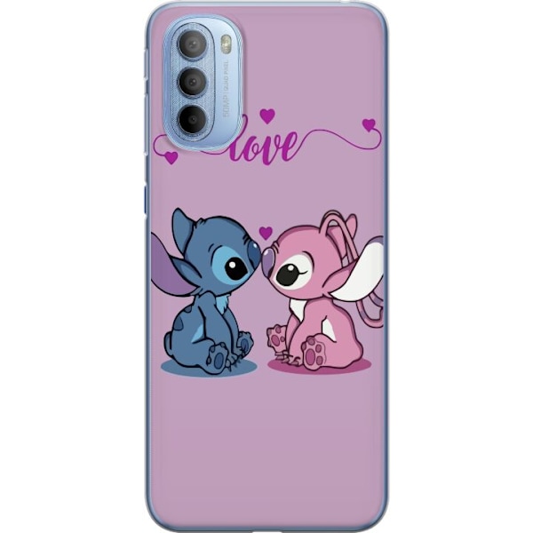 Motorola Moto G31 Genomskinligt Skal Lilo & Stitch – Angel E