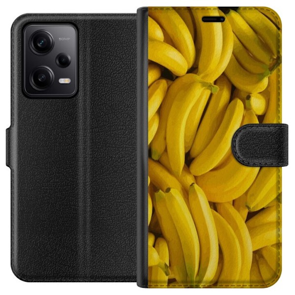 Xiaomi Redmi Note 12 Pro Lompakkokotelo Banaani kuvio