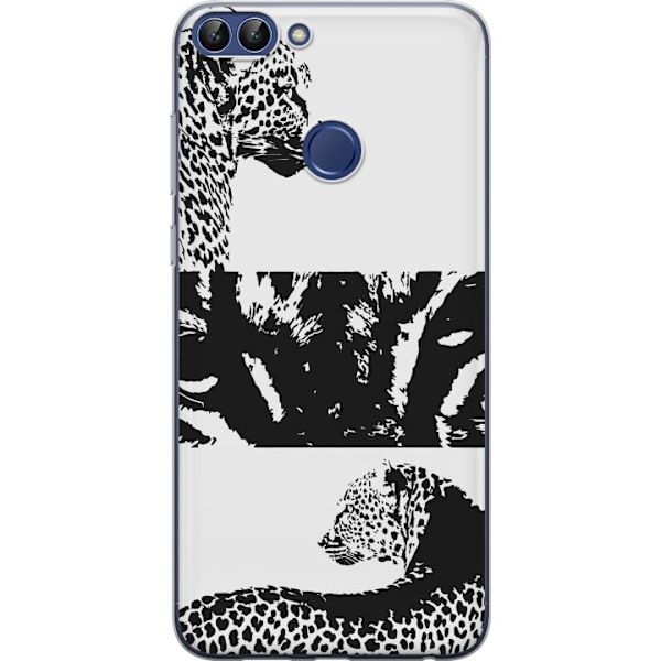 Huawei P smart Läpinäkyvä kuori Leopard Faces