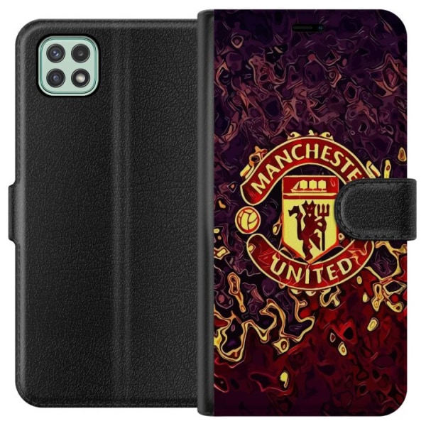 Samsung Galaxy A22 5G Lommeboketui Manchester United