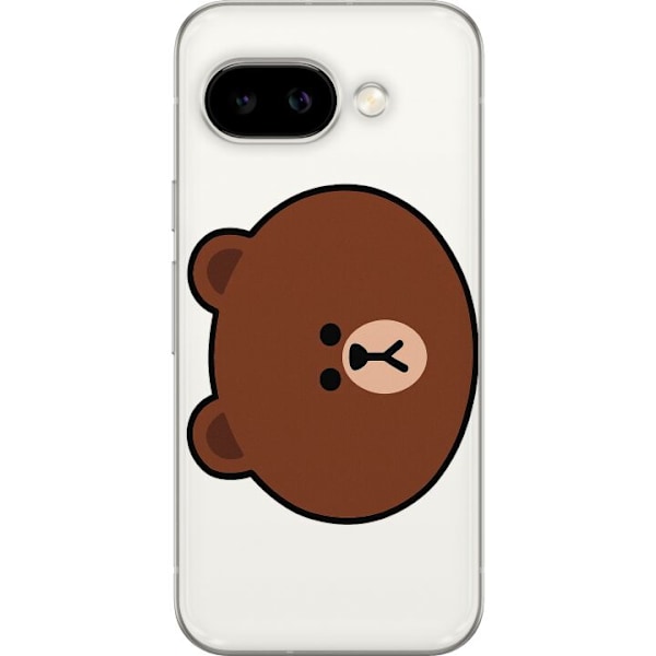 Google Pixel 9a Genomskinligt Skal Round Bear