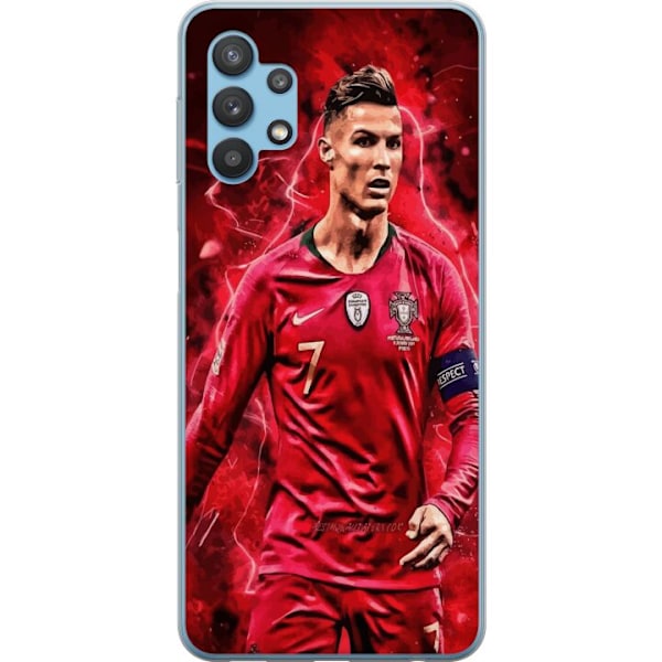 Samsung Galaxy A32 5G Genomskinligt Skal Ronaldo Skills – CR7 Design för Äkta Supporters