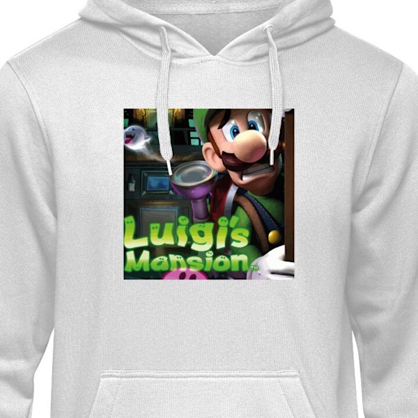 Barn-Hoodie | Mjuk Huvtröja för Barn Mario grå 5-6 År