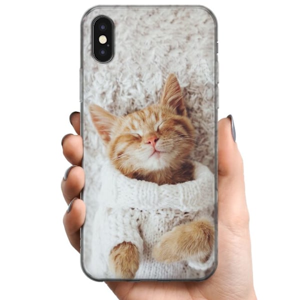 Apple iPhone X TPU Mobilcover Kat